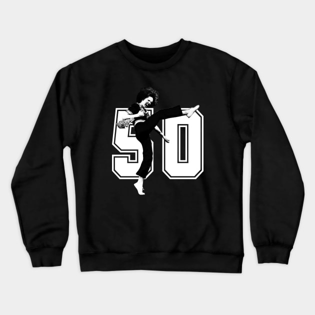 Black White I'm 50 Sally O'malley Crewneck Sweatshirt by thestaroflove